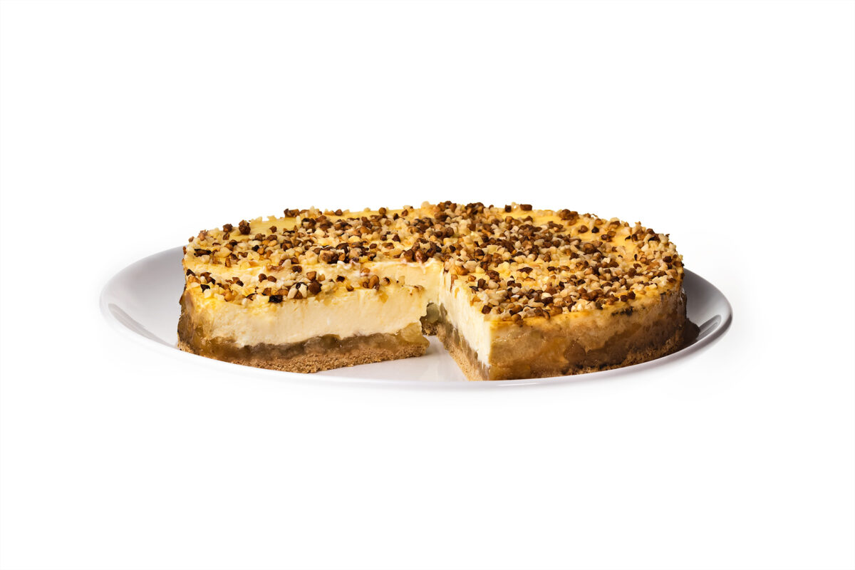 Hruškový cheesecake Dorty zákusky minidezerty a chlebíčky Praha